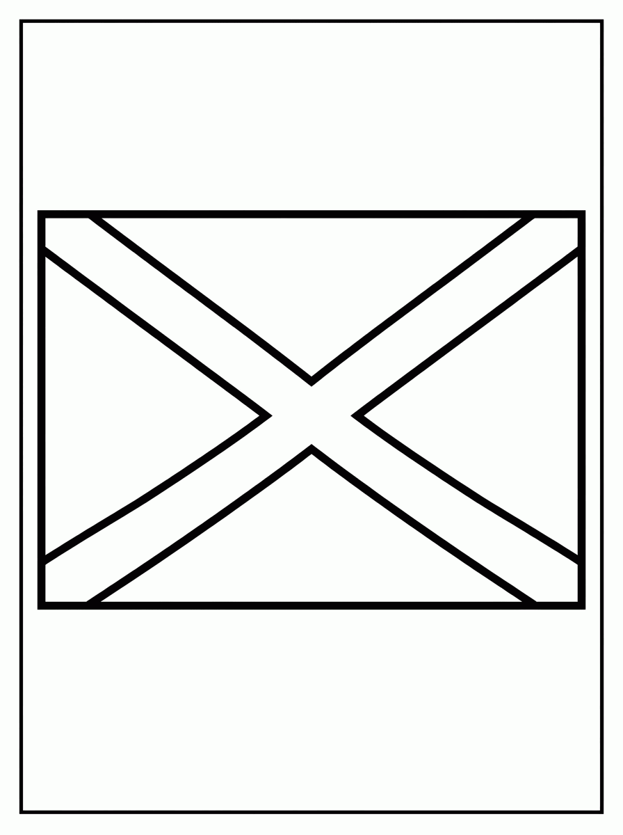 Bandeira da Jamaica (Flat) para colorir