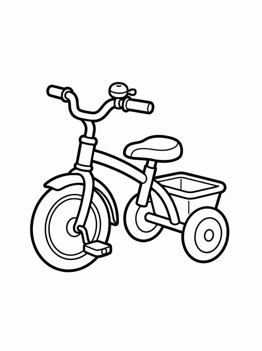 Triciclo Infantil para colorir