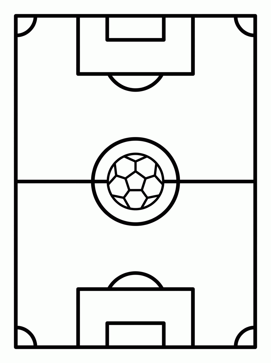 Campo de Futebol para colorir