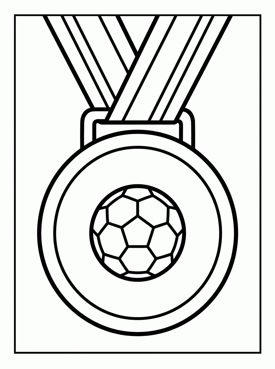 Medalha de Ouro para colorir