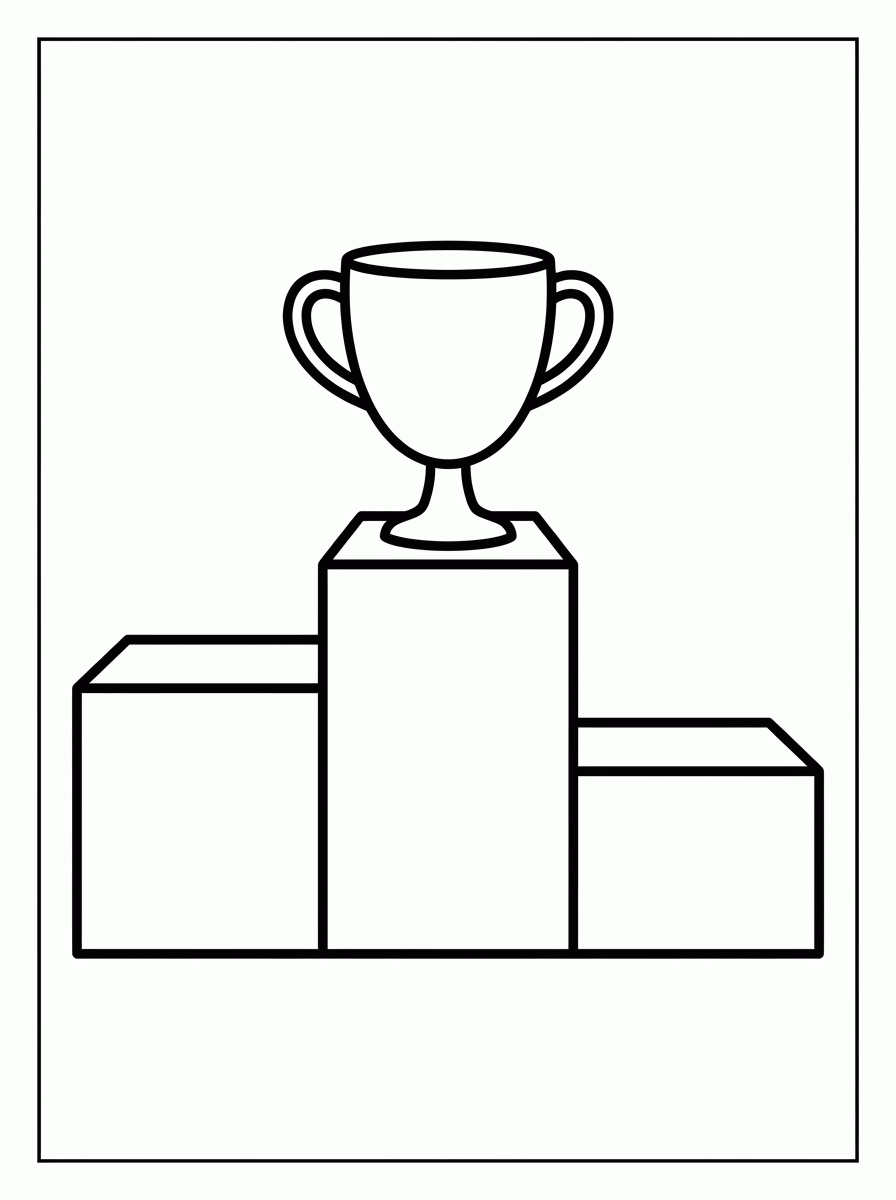 Pódio dos Campeões para colorir