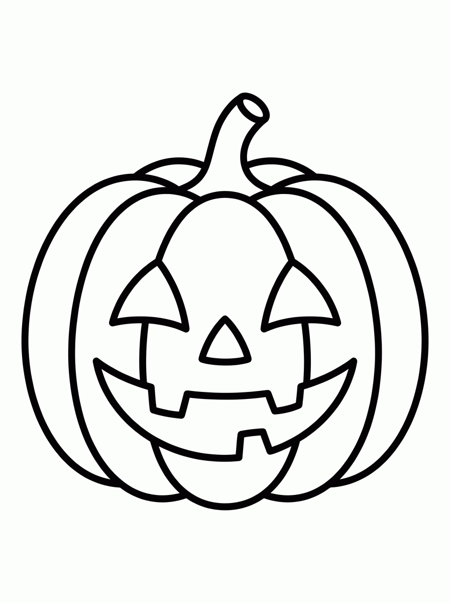Abóbora de Halloween para colorir