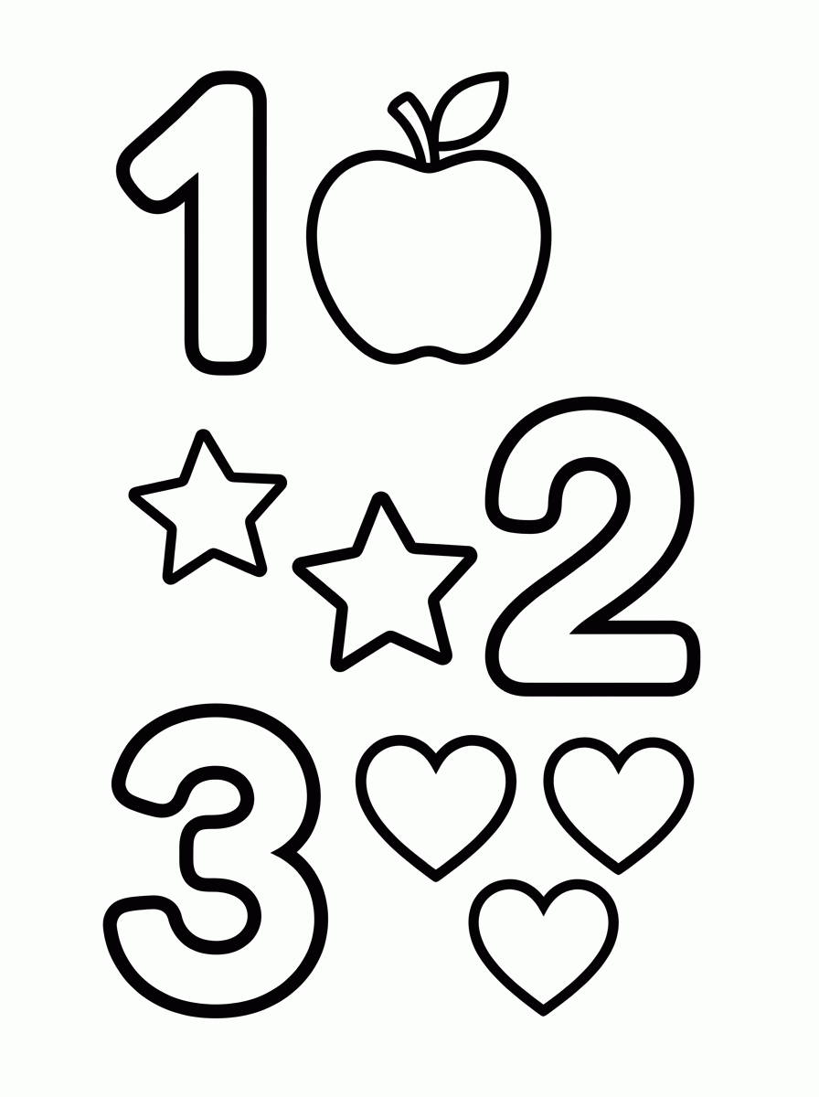 Números para Contar para colorir