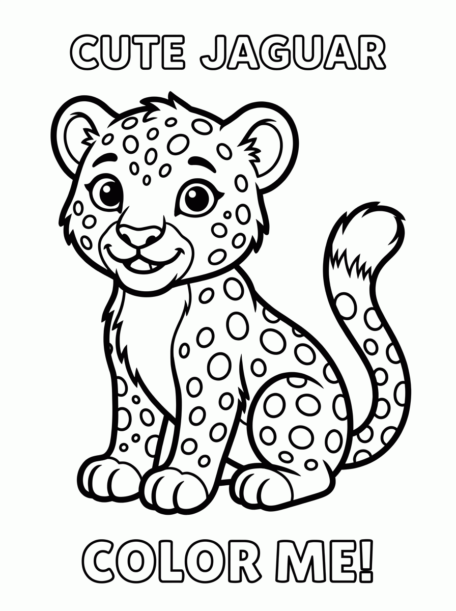 Onca Pintada para colorir