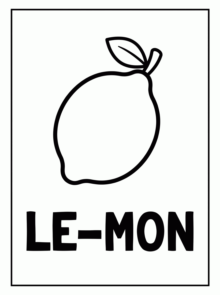 Lemon coloring page para colorir