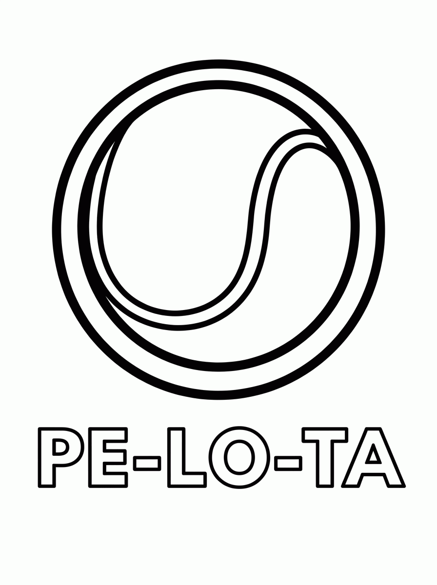 Pelota para colorear para colorir