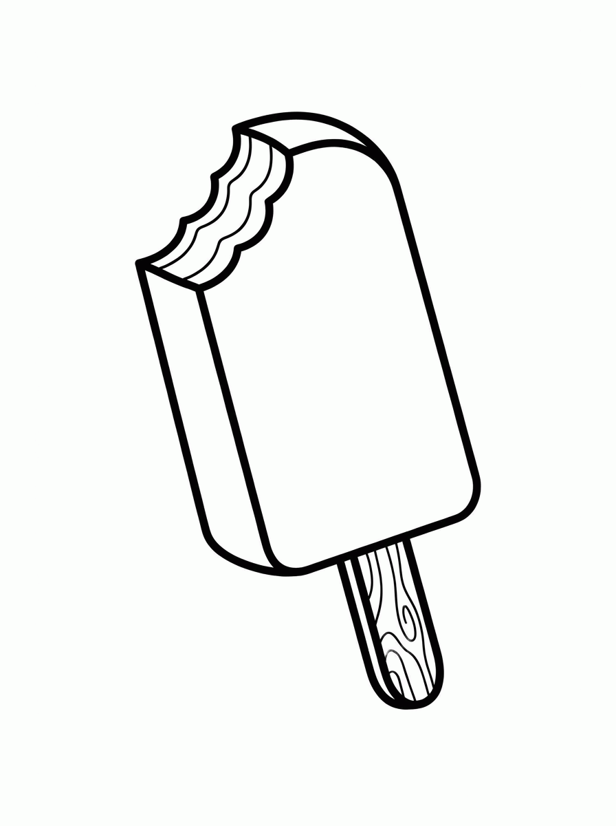 Picolé para colorir