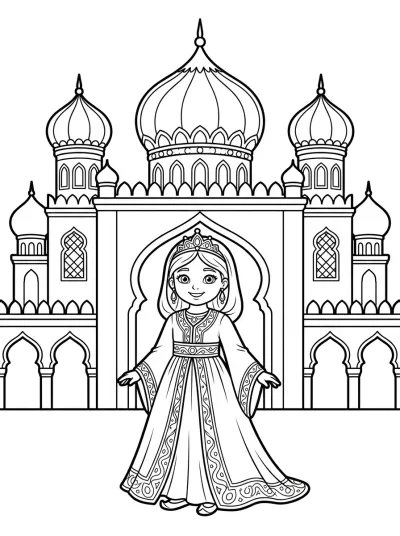 Desenho de Princesse du Palais para colorir
