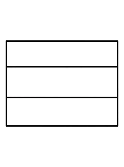Desenho de Bandeira da Alemanha (Flat) para colorir
