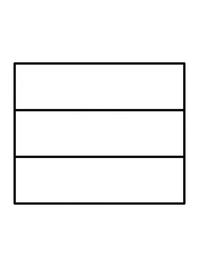 Desenho de Bandeira da Austria (Flat) para colorir