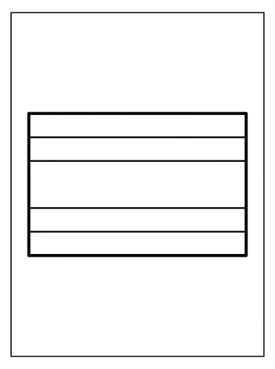 Desenho de Bandeira da Tailandia (Flat) para colorir