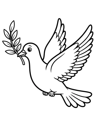Desenho de Dove of Peace para colorir