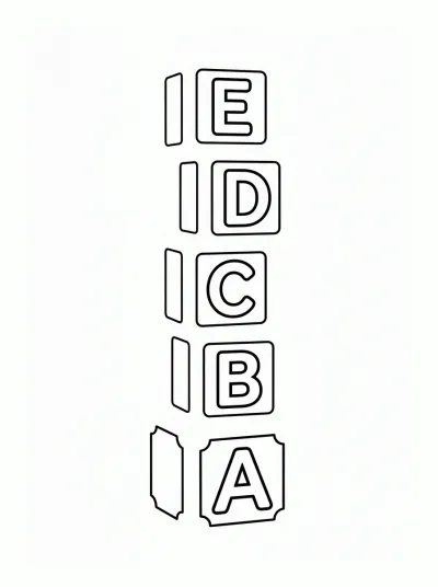 Desenho de Bloques de Construcción para colorir