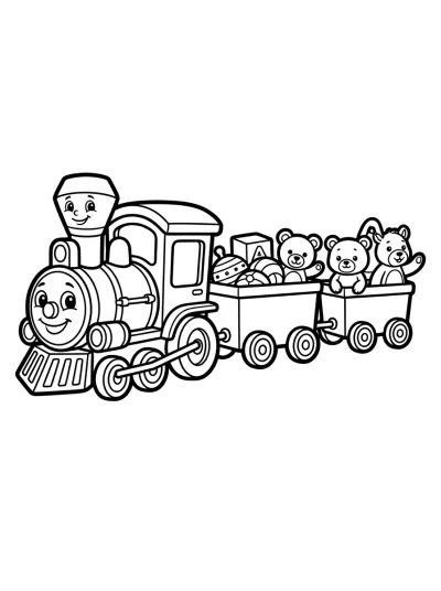 Desenho de Trencito de Juguete para colorir