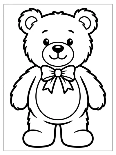 Desenho de Osito de Peluche para colorir