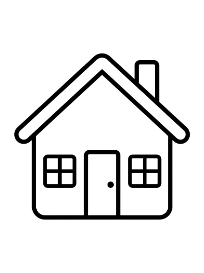Desenho de Casa Sencilla para colorir