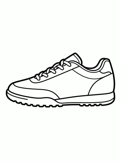 Desenho de Zapatilla de Futsal para colorir