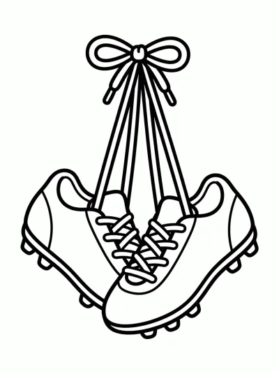 Desenho de Botines Colgados para colorir