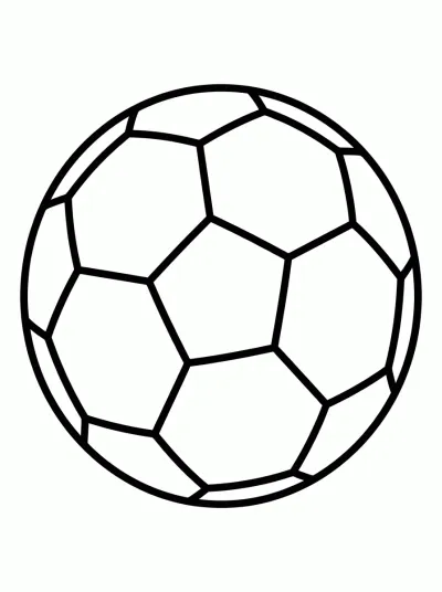 Desenho de Balón de Fútbol para colorir
