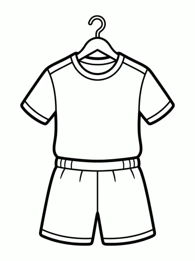 Desenho de Camiseta de Fútbol para colorir