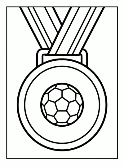 Desenho de Medalla de Oro para colorir