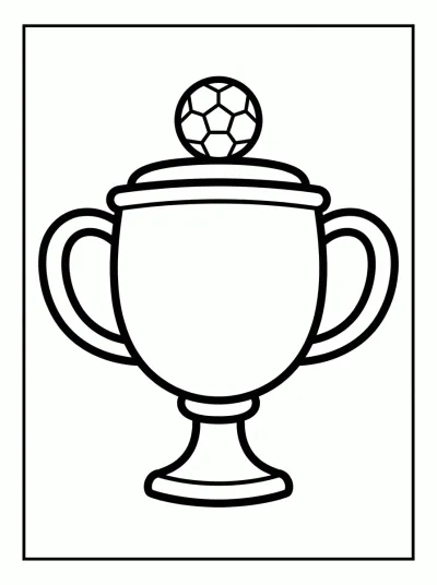 Desenho de Trofeo de Campeón para colorir