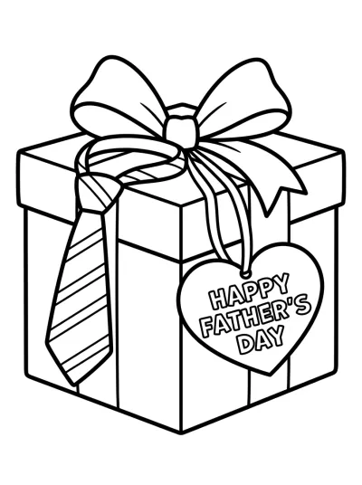 Desenho de Regalo para Papá para colorir