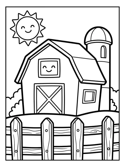 Desenho de Granero de la Granja para colorir