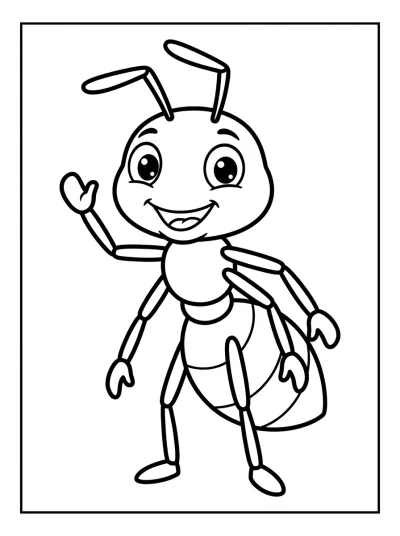 Desenho de Hormiga Sonriente para colorir