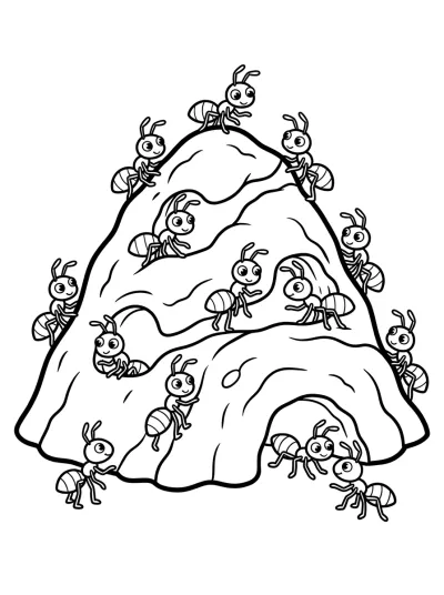 Desenho de Hormiguero para colorir
