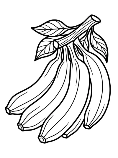 Desenho de Régime de Bananes para colorir