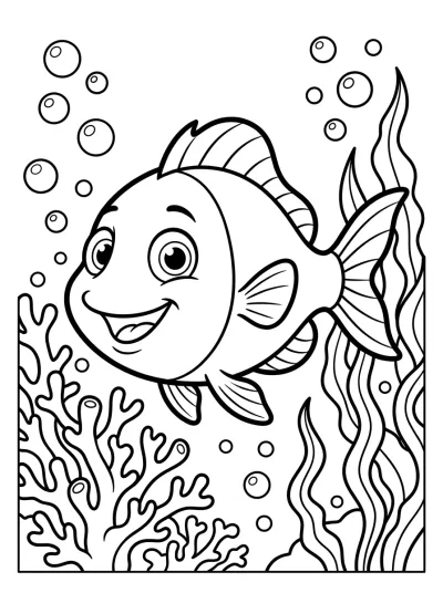 Desenho de Fondo del Mar para colorir