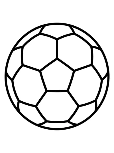Desenho de Balón de Fútbol para colorir