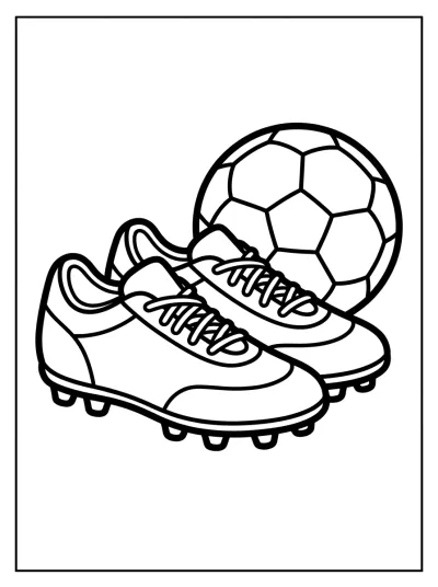 Desenho de Botines de Fútbol para colorir