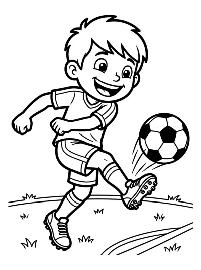 Desenho de Jugador de Fútbol para colorir