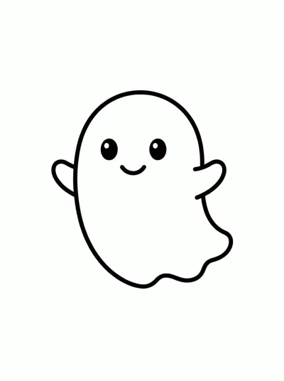 Desenho de Petit Fantôme Mignon para colorir