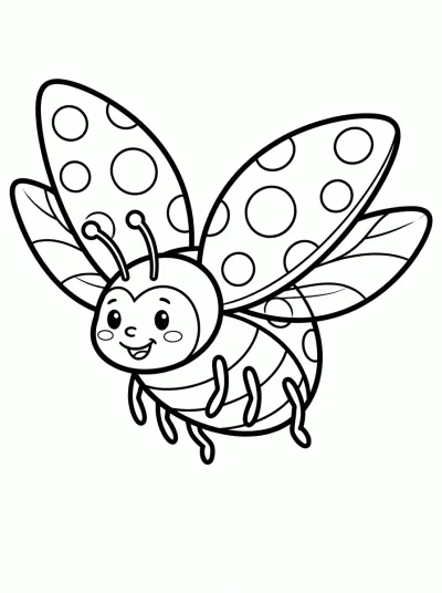 Desenho de Mariquita Volando para colorir
