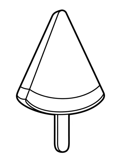 Desenho de Paleta de Sandía para colorir