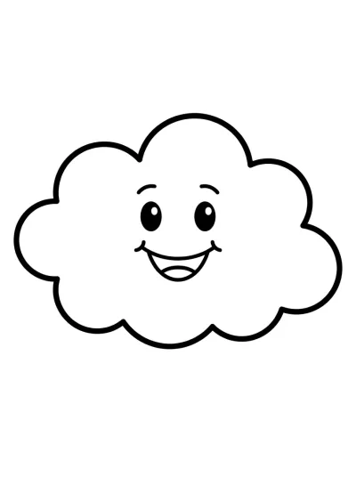 Desenho de Nube Tierna para colorir