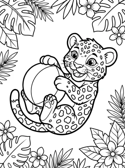 Desenho de Cachorro de Jaguar para colorir