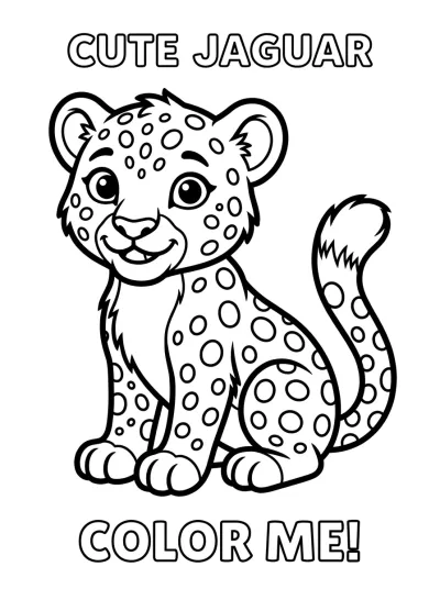 Desenho de Jaguar Manchado para colorir
