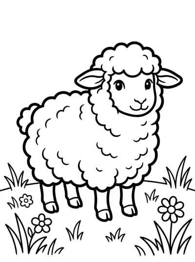 Desenho de Mouton Tout Doux para colorir