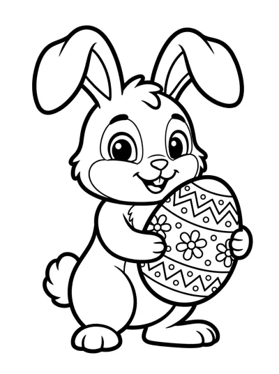 Desenho de Conejo de Pascua para colorir
