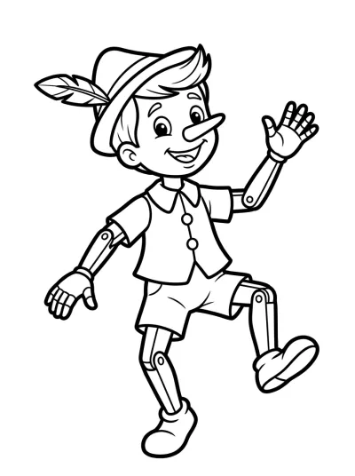 Desenho de Muñeco Feliz para colorir