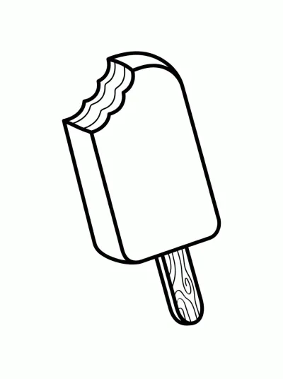 Desenho de Paleta de Helado para colorir