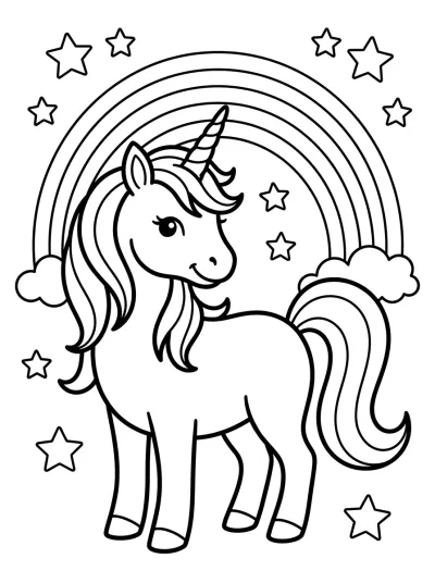 Desenho de Magical Unicorn para colorir