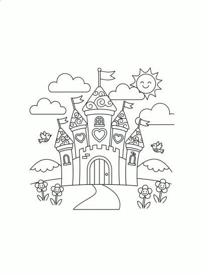 um castelo de princesa